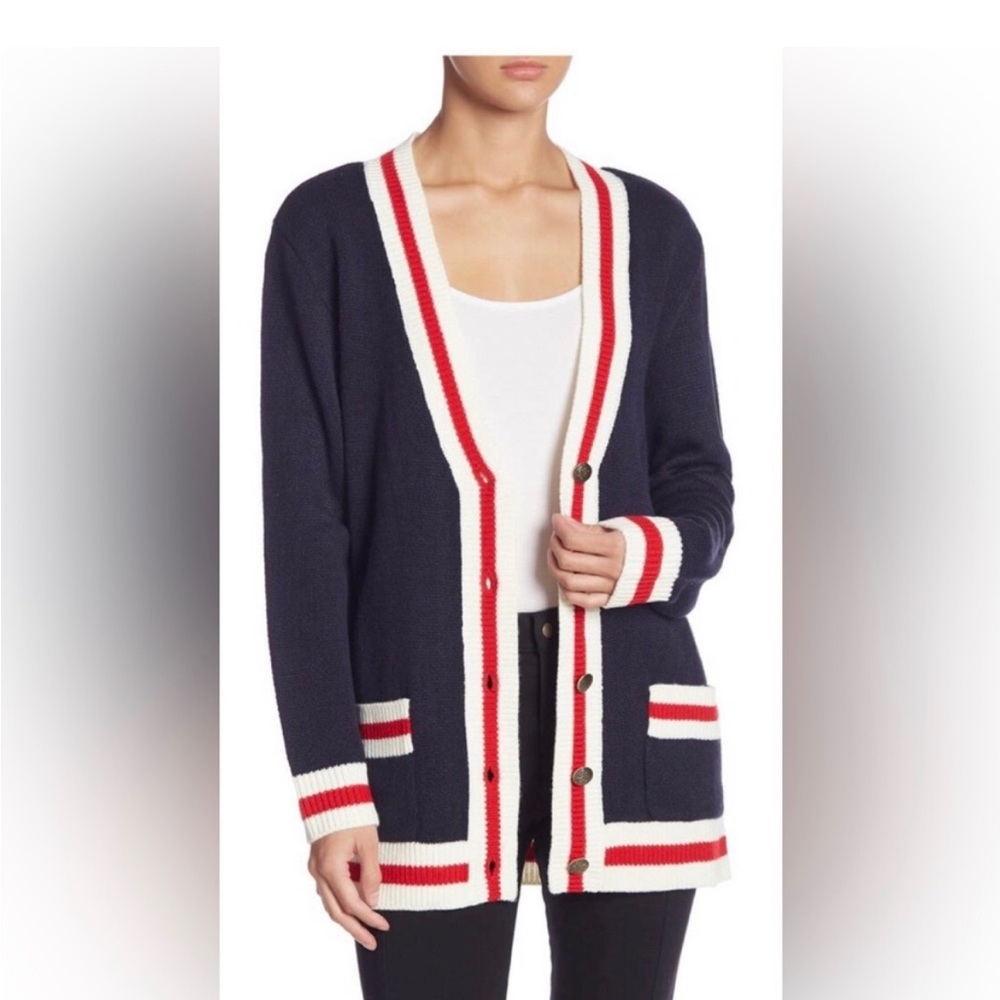 WAYF varsity style cardigan